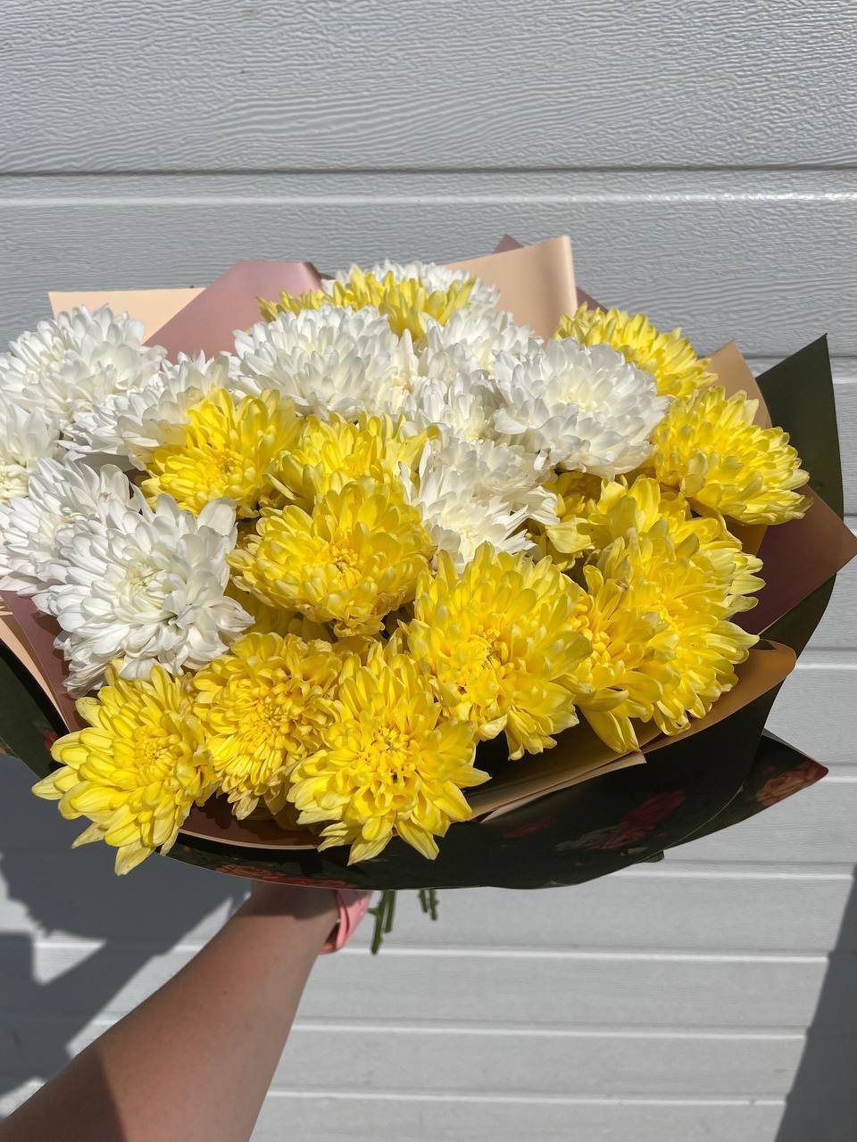 6092483842.jpg Букет из Хризантемы микс, 70 см